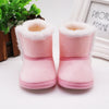 WEIXINBUY winter baby boys girls shoes russia winter infants warm shoes Faux fur girls baby booties Leather boy baby boots