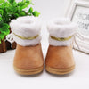 WEIXINBUY winter baby boys girls shoes russia winter infants warm shoes Faux fur girls baby booties Leather boy baby boots