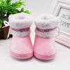 WEIXINBUY winter baby boys girls shoes russia winter infants warm shoes Faux fur girls baby booties Leather boy baby boots