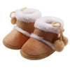 WEIXINBUY winter baby boys girls shoes russia winter infants warm shoes Faux fur girls baby booties Leather boy baby boots